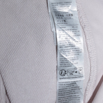 Levi's Women White Crew Neck Pullover Sweatshirt Size 3XL
