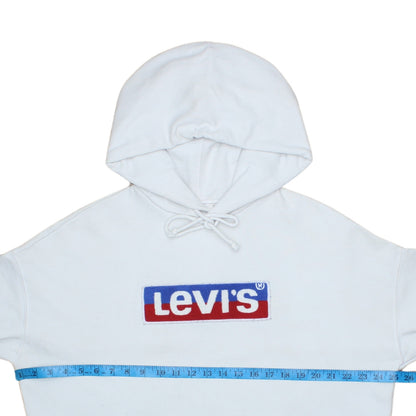 Levi's Men's White Pullover Logo Hoodie Size S Regular Fit