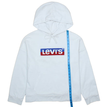 Levi's Men's White Pullover Logo Hoodie Size S Regular Fit