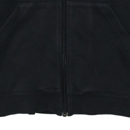 Adidas Women Black Full Zip Hoodie Cotton Blend Size M
