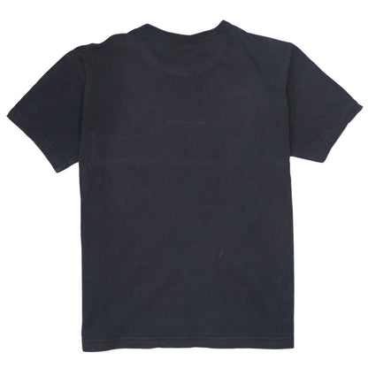Champion Men's Black Small Cotton Crew Neck Logo T-Shirt
