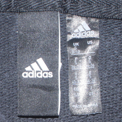 Adidas Womens Black Small Pullover Hoodie Long Sleeve Logo Sportswear
