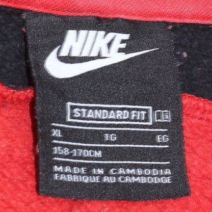 Nike Boys Red Full Zip Hoodie XL 13 158-170cm Standard Fit Fleece