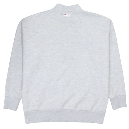 FILA Mens Grey Small Logo Pullover Sweatshirt