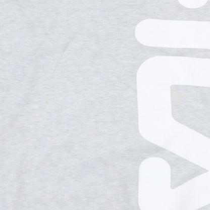 FILA Mens Grey Small Logo Pullover Sweatshirt