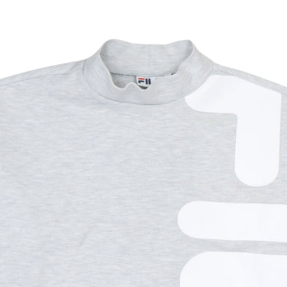 FILA Mens Grey Small Logo Pullover Sweatshirt