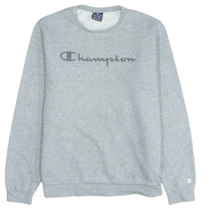 Champion Boys Grey 15-16 Years Crew Neck Pullover Sweatshirt