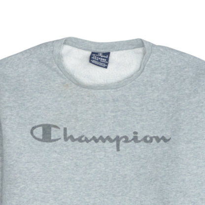 Champion Boys Grey 15-16 Years Crew Neck Pullover Sweatshirt