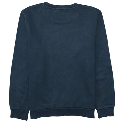 Puma Men's Blue Crew Neck Logo Pullover Sweatshirt Size S