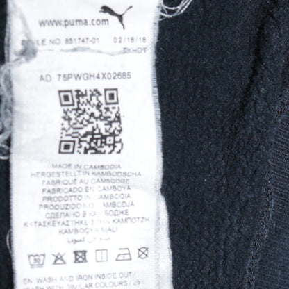 Puma Men's Blue Crew Neck Logo Pullover Sweatshirt Size S