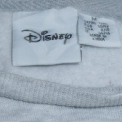 Disney Womens Grey Minnie Mouse Sweatshirt M Crew Neck Pullover
