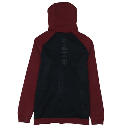 Nike Men's Red Full Zip Hoodie Size L Sportswear Fleece