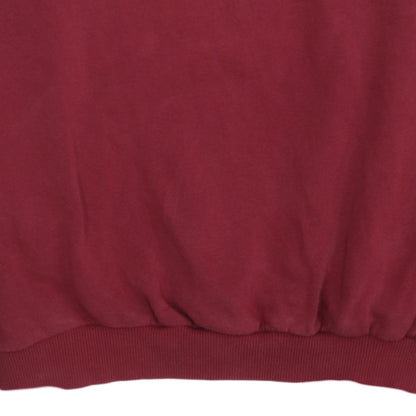 Fila Men's Red Embroidered Logo Crew Neck Sweatshirt Size M