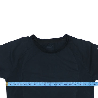 Puma Men's Black Small Athletic Fit Short Sleeve T-Shirt