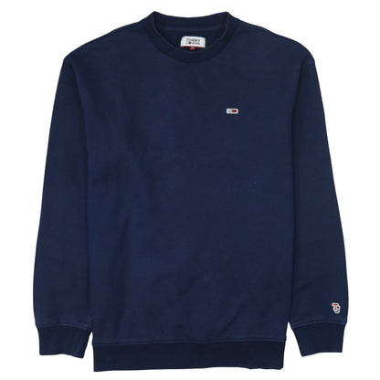 Tommy Jeans Men's Blue Crew Neck Pullover Sweatshirt M