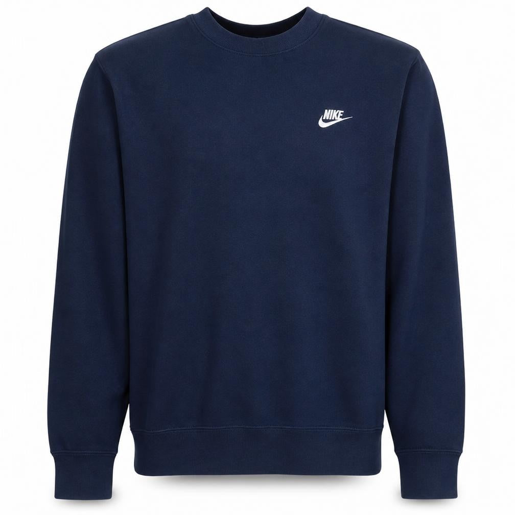 Nike Men Blue Crew Neck Pullover Sweatshirt Size S
