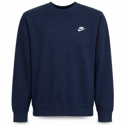 Nike Men Blue Crew Neck Pullover Sweatshirt Size S