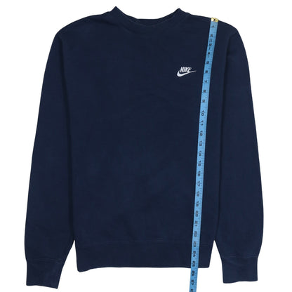 Nike Men Blue Crew Neck Pullover Sweatshirt Size S