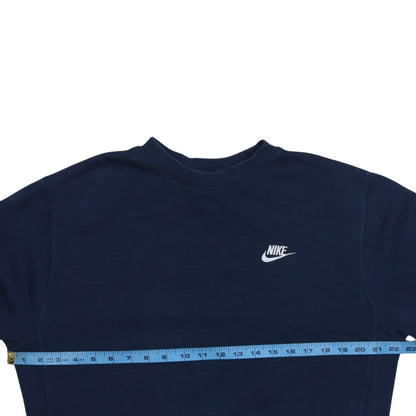 Nike Men Blue Crew Neck Pullover Sweatshirt Size S