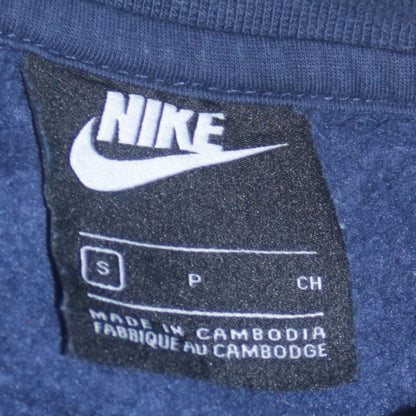 Nike Men Blue Crew Neck Pullover Sweatshirt Size S