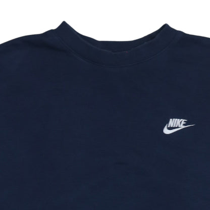Nike Men Blue Crew Neck Pullover Sweatshirt Size S