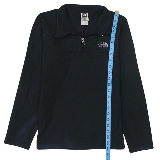 The North Face Boys Black Fleece Quarter Zip Pullover Sweatshirt XL 18-20