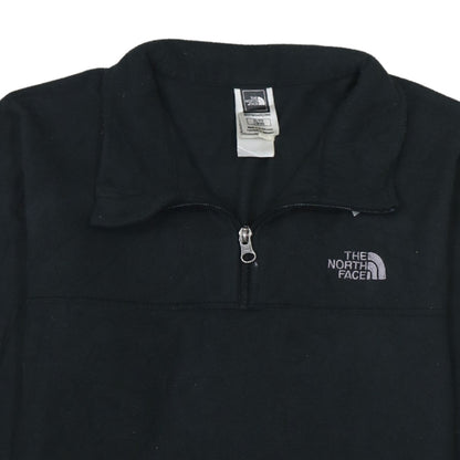 The North Face Boys Black Fleece Quarter Zip Pullover Sweatshirt XL 18-20