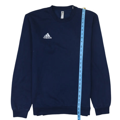 Adidas Men's Blue Crew Neck Pullover Sweatshirt Size S
