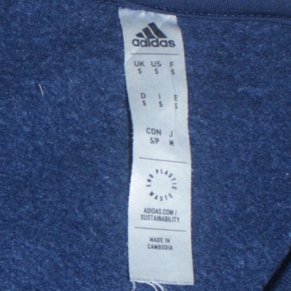 Adidas Men's Blue Crew Neck Pullover Sweatshirt Size S