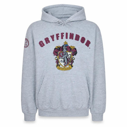 Harry Potter Gryffindor Grey Hoodie Men M Pullover Fleece Sweatshirt
