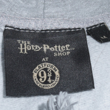 Harry Potter Gryffindor Grey Hoodie Men M Pullover Fleece Sweatshirt