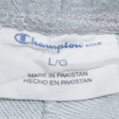 Champion Men's Grey Jogger Sweatpants L Regular Fit Activewear