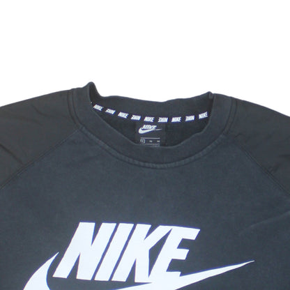 Nike Men's Black XL Crew Neck Pullover Graphic Logo Sweatshirt