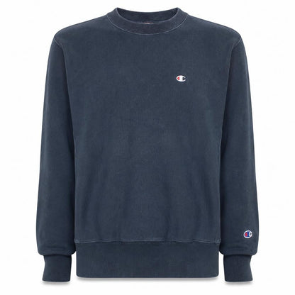 Champion Men's Blue Reverse Weave Sweatshirt Small Classic Pullover