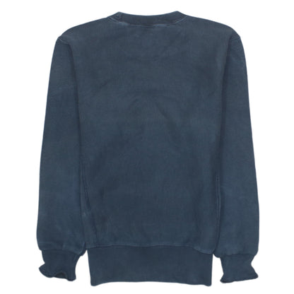 Champion Men's Blue Reverse Weave Sweatshirt Small Classic Pullover