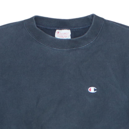 Champion Men's Blue Reverse Weave Sweatshirt Small Classic Pullover