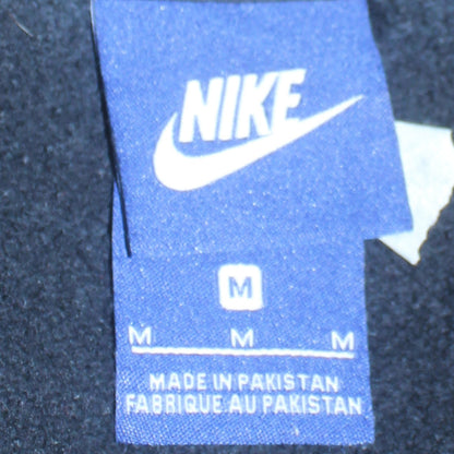 Nike Men's Blue Pullover Hoodie M Fleece Logo Sportswear