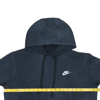 Nike Men's Blue Pullover Hoodie M Fleece Logo Sportswear