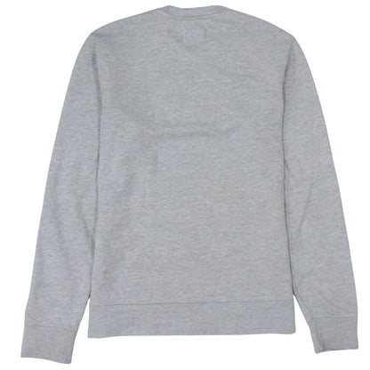 Champion Men's Grey Small Pullover Sweatshirt Crew Neck Embroidered Logo