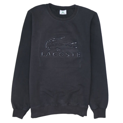 Lacoste Men's Black Crew Neck Pullover Sweatshirt Size S