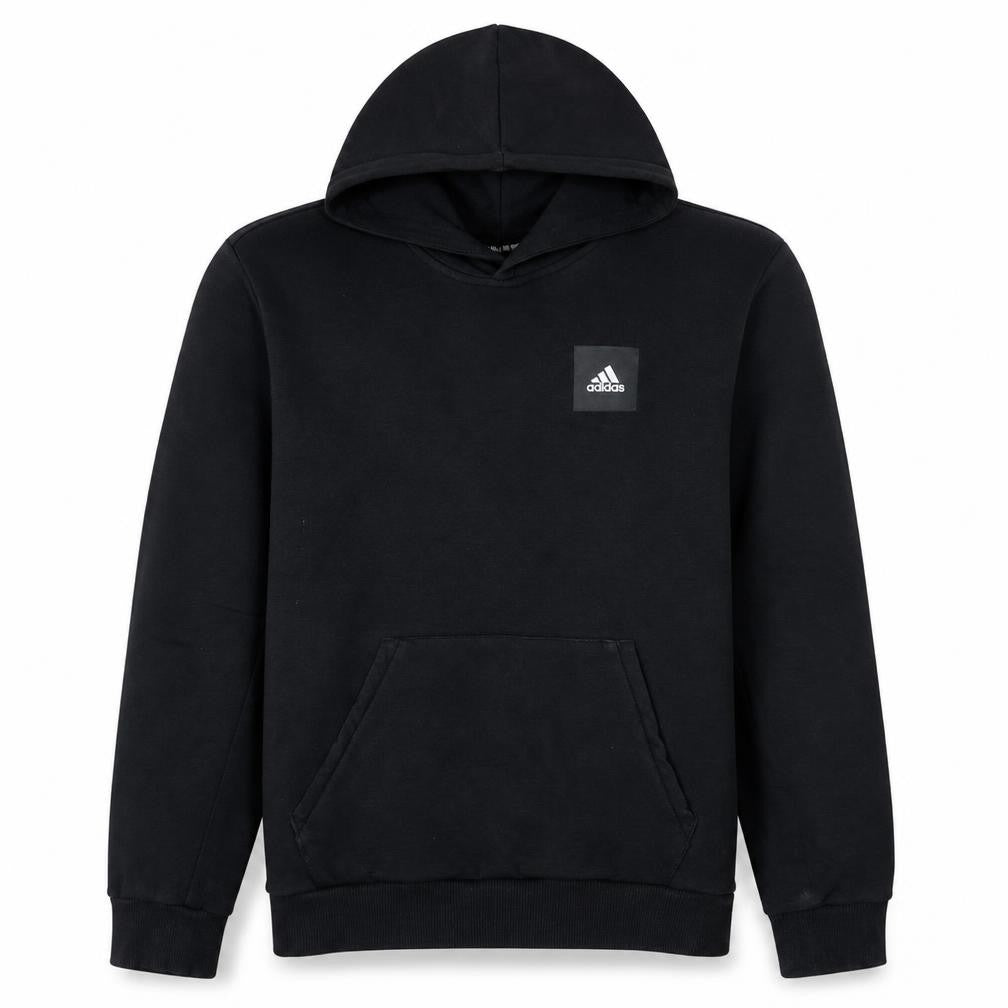 adidas Men's Black Pullover Hoodie Medium Graphic Sportswear