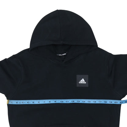 adidas Men's Black Pullover Hoodie Medium Graphic Sportswear