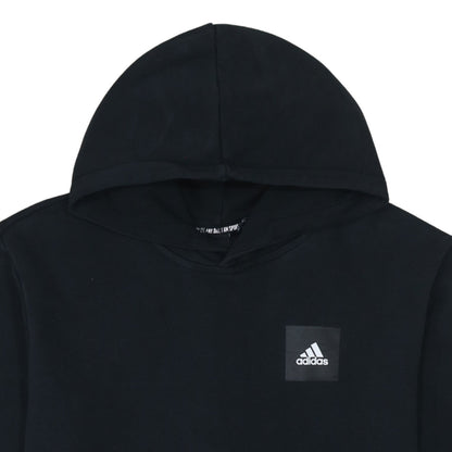 adidas Men's Black Pullover Hoodie Medium Graphic Sportswear