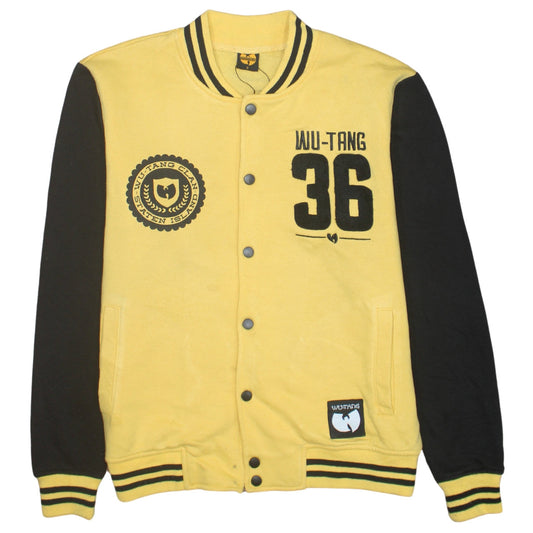 Wu-Tang Men’s Yellow Varsity Jacket Small Hip Hop Fleece
