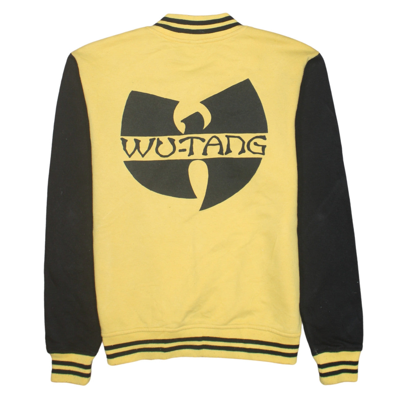 Wu-Tang Men’s Yellow Varsity Jacket Small Hip Hop Fleece