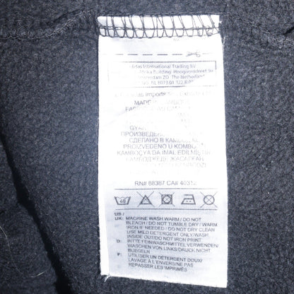 Adidas Womens Black XS Pullover Hoodie with Logo Print