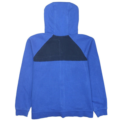 Nike Boys Blue Colourblock Full Zip Hoodie XL 13-15 Years Cotton Blend