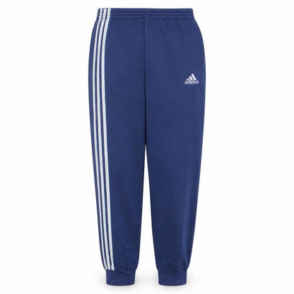 Adidas Men's Blue Track Pants S Regular Fit Cotton Blend Activewear