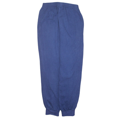Adidas Men's Blue Track Pants S Regular Fit Cotton Blend Activewear
