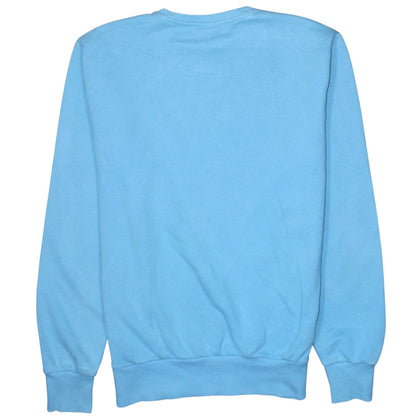 Ellesse Mens Blue Logo Pullover Sweatshirt Size L Crew Neck